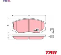 Brake pads GDB3214 TRW for DAIHATSU TERIOS EXTOL MPV