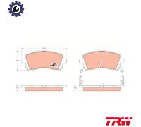 TRW Brake Pad Set GDB3217 - Front Disc Brake for Subaru Impreza/Outback/Forester/Legacy II/IV
