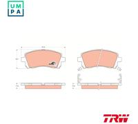 TRW GDB3217 Brake pad set