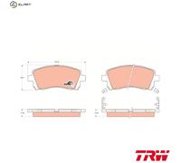 BRAKE PAD SET DISC BRAKE GDB3217 FOR SUBARU OUTBACK/LEGACY FORESTER LIBERTY/IV
