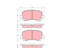 BRAKE PAD SET, DISC BRAKE GDB3221