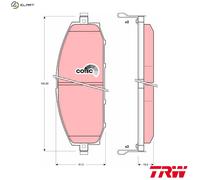 BRAKE PAD SET DISC BRAKE GDB3222 FOR NISSAN PATROL/V/Platform/Chassis/IV/GR/Mk