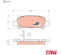 Fits TRW GDB3223 BRAKE PADS /R/IMPREZA 2.5I 07- UK Stock