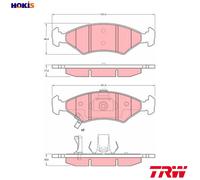 TRW GDB3224 Brake pad set