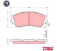 BRAKE PAD SET DISC BRAKE GDB3230 FOR FORD AUSTRALIA COURIER/Platform/Chassis 800