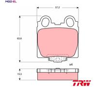 TRW Brake Pad Set GDB3233 – Fits Lexus GS, IS I, SC Convertible, IS SportCross