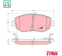 TRW Brake Pad Set GDB3235 - Front, Set of 4, Fits Lexus GS 1997-2005