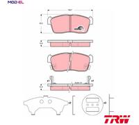 TRW Brake Pad Set GDB3236 – Disc Brake for Suzuki Ignis I (FH) 1.3 2000-2003