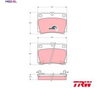 TRW GDB3239 Brake pad set