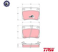 TRW GDB3239 Brake pad set