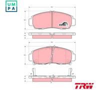 TRW GDB3240 Brake pad set