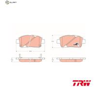 TRW Brake Pads GDB3242 – Fits Toyota Yaris/Vitz, Yaris Verso, Fun Cargo, MR2 III