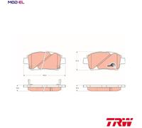 BRAKE PAD SET DISC BRAKE GDB3242 FOR TOYOTA YARIS/VERSO/VAN/VITZ/FUN/CARGO bB