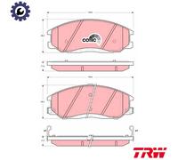 TRW Brake Pad Set GDB3244 – Disc Brake – Fits SsangYong, Hyundai