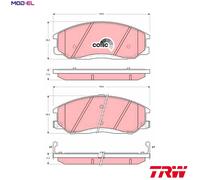 TRW GDB3244 Brake pad set