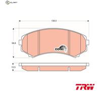 TRW GDB3246 Brake pad set