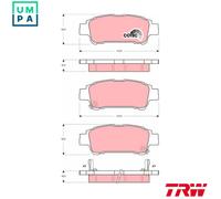 TRW Disc Brake Pad Set GDB3249 - for Toyota Avensis Verso, Previa, Estima II