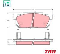TRW GDB325 Brake pad set