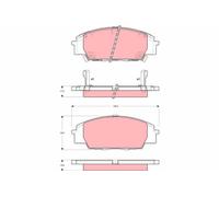 BRAKE PAD SET, DISC BRAKE GDB3250