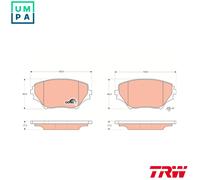 TRW Brake Pad Set GDB3251