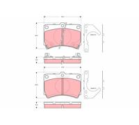 BRAKE PAD SET, DISC BRAKE GDB3252