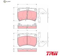 TRW GDB3252 Brake pad set