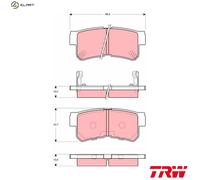 TRW GDB3258 Brake pad set