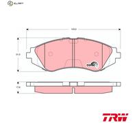 TRW GDB3265 Brake pad set
