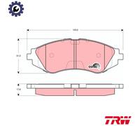 TRW GDB3265 Brake pad set