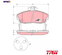 TRW Brake Pad Set GDB3267 – Front Disc for Honda Civic VII (1.4/1.6)