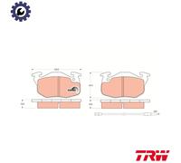 Brake pads GDB327 TRW for PEUGEOT RENAULT CITROËN MERCEDES-BENZ DALLAS