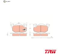 Brake pads GDB327 TRW for PEUGEOT RENAULT CITROËN MERCEDES-BENZ DALLAS