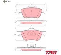 TRW GDB3272 Brake pad set
