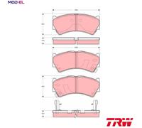 TRW GDB3275 Brake pad set