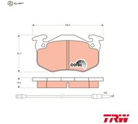 TRW Brake Pads Front GDB328 (R90) - Fits Renault 5, Super 5, Twingo I, Clio I