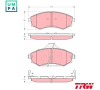 TRW GDB3283 Brake pad set