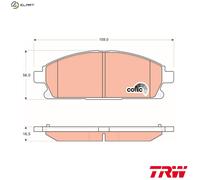 TRW Brake Pad Set GDB3293 – Front Disc for Nissan X-TRAIL (41060-8H785)