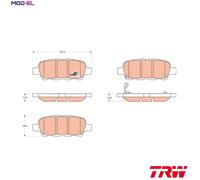 TRW GDB3294 Brake pad set