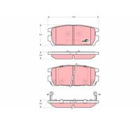 BRAKE PAD SET, DISC BRAKE GDB3296