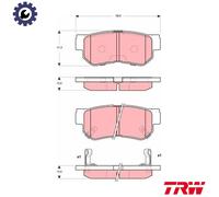 TRW GDB3298 Brake pad set