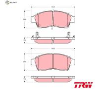 TRW GDB3300 Brake pad set