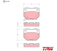 NEW DISC BRAKE PADS SET FOR SUBARU IMPREZA SALOON GD EJ205 EJ20 EJ255 TRW