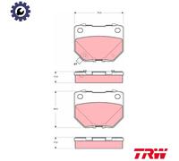 NEW DISC BRAKE PADS SET FOR SUBARU IMPREZA SALOON GD EJ205 EJ20 EJ255 TRW
