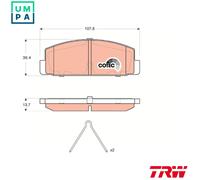 TRW Brake Pad Set GDB3311 - Rear for Mazda 6 (GG) 08/2002+, 626 Mk V & Premacy