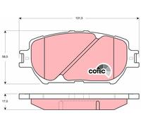 BRAKE PAD SET, DISC BRAKE GDB3314