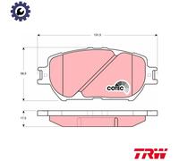 TRW GDB3314 Brake pad set