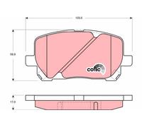 BRAKE PAD SET, DISC BRAKE GDB3315