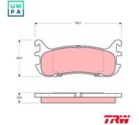 TRW GDB3319 Brake pad set
