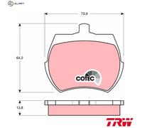 TRW GDB332 Brake pad set