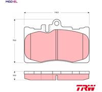 BRAKE PAD SET DISC BRAKE GDB3322 FOR LEXUS TOYOTA 3UZ-FE 4.3L 8cyl LS 4.3L 8cyl